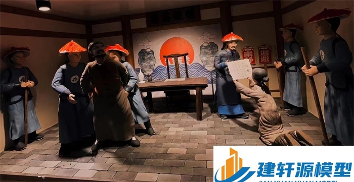 大邑陈规除恶绅微缩场景